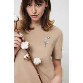 T-shirt en coton recyclé non teinté Iqoniq Manuel