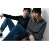 Sweater à col rond en coton recyclé Iqoniq Zion
