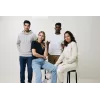 Iqoniq Denali ungefärbt. Rundhals-Sweater aus recycelter BW
