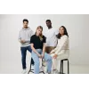 Pull à col rond en coton recyclé non teinté Iqoniq Denali