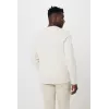 Pull à col rond en coton recyclé non teinté Iqoniq Denali