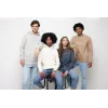 Sweat à capuche en coton recyclé et non teinté Iqoniq Torres