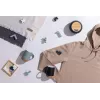 Sweat à capuche en coton recyclé et non teinté Iqoniq Torres