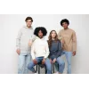 Sweat à capuche en coton recyclé et non teinté Iqoniq Torres