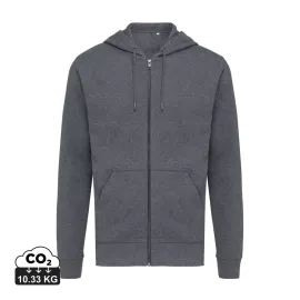 Felpa con cappuccio Iqoniq Abisko in cotone riciclato e zip