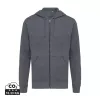 Felpa con cappuccio Iqoniq Abisko in cotone riciclato e zip