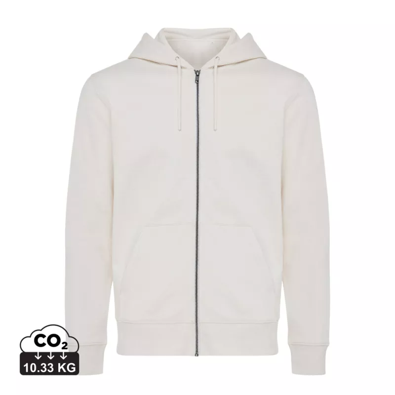 Felpa con cappuccio Iqoniq Abisko in cotone riciclato e zip