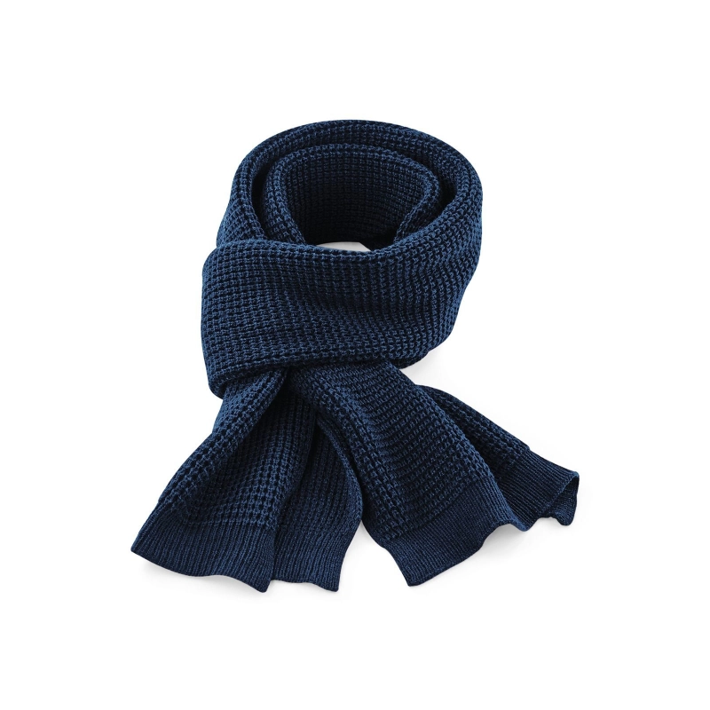 Écharpe classique en maille gaufrée