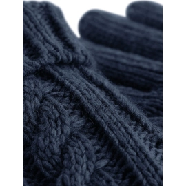 Cable Knit Melange Gloves