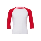 T-shirt baseball manches 3/4 unisex