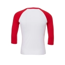 T-shirt baseball manches 3/4 unisex
