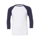 T-shirt baseball manches 3/4 unisex