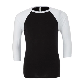 Unisex 3/4 Sleeve Baseball Tee