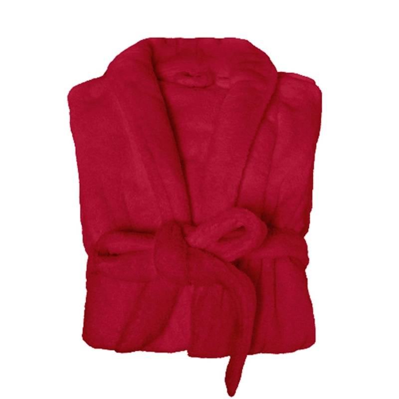 Coral Fleece Bathrobe Shawl Collar