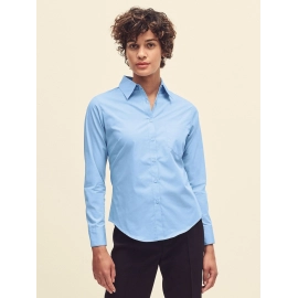 Ladies Poplin Shirt Long Sleeve