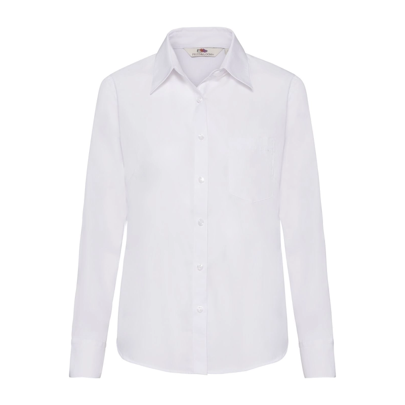 Ladies Poplin Shirt Long Sleeve