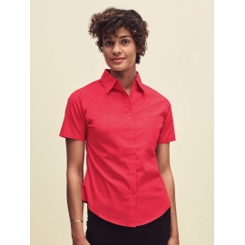 Ladies Poplin Shirt Short Sleeve