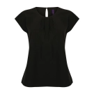 Ladies' Pleat Front S/S Blouse
