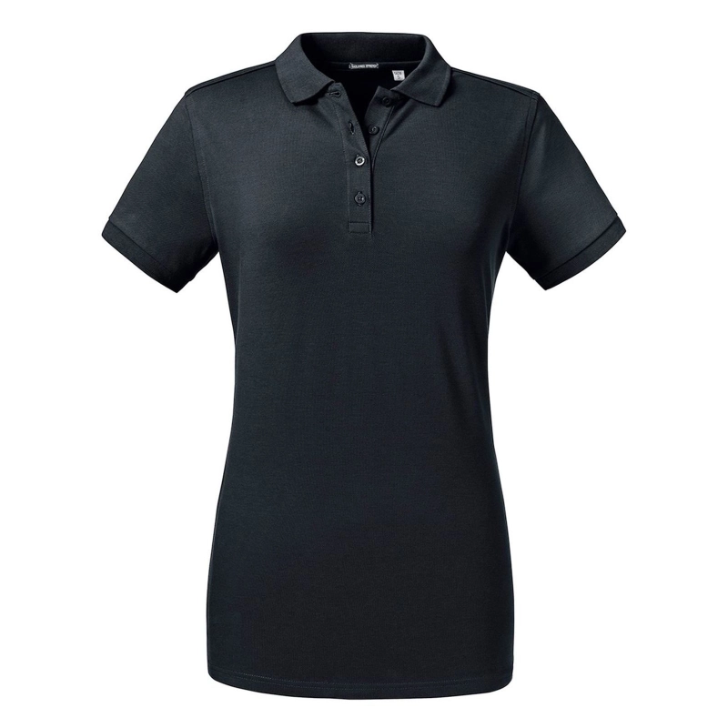 Polo moulant en tissu stretch