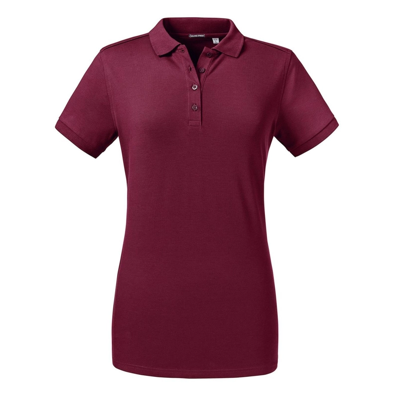Polo moulant en tissu stretch