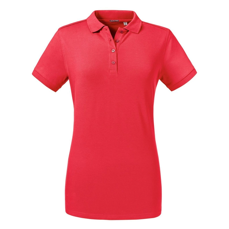 Polo moulant en tissu stretch