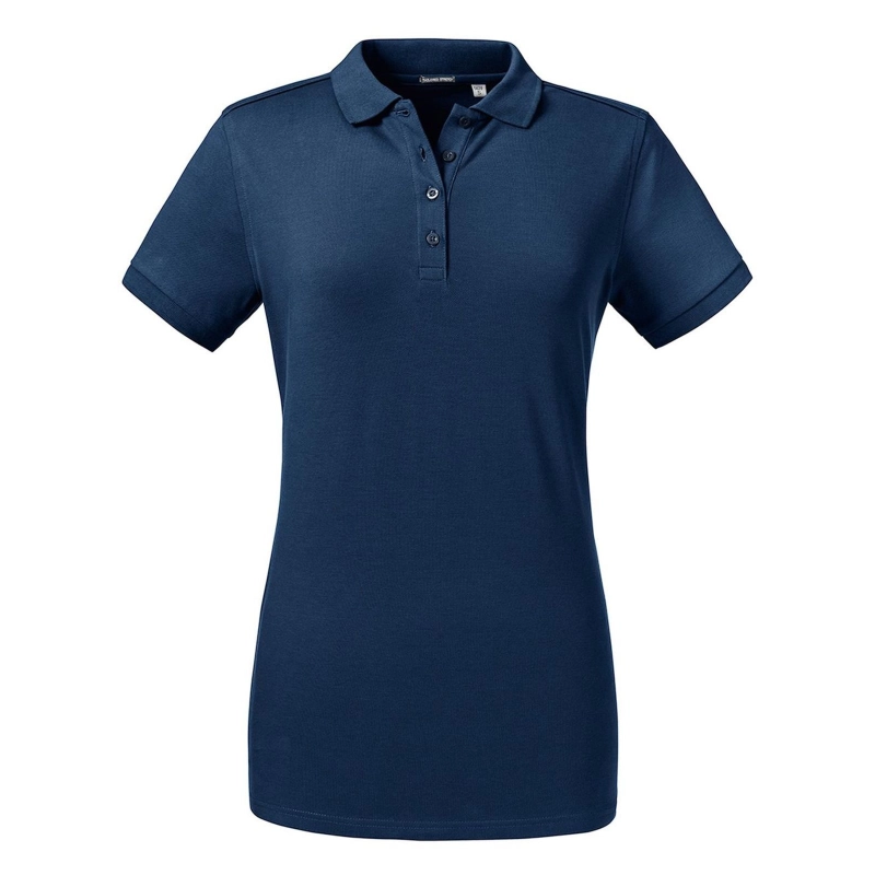 Polo moulant en tissu stretch