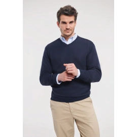 Men's V-Neck Knitted Pullover