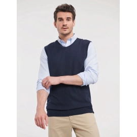 Adults' V-Neck Sleeveless Knitted Pullover