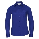 Ladies' Long Sleeve PolyCotton Poplin Shirt