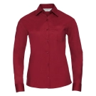 Ladies' Long Sleeve PolyCotton Poplin Shirt