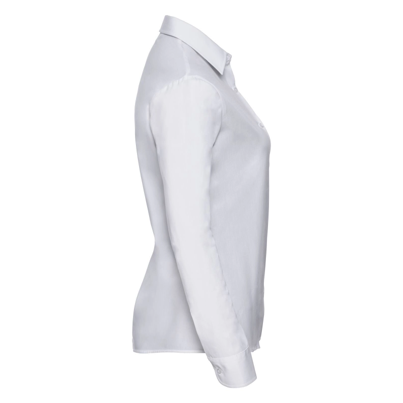 Ladies' Long Sleeve Pure Cotton Poplin Shirt