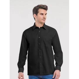 Men's Long Sleeve Pure Cotton Poplin Shirt