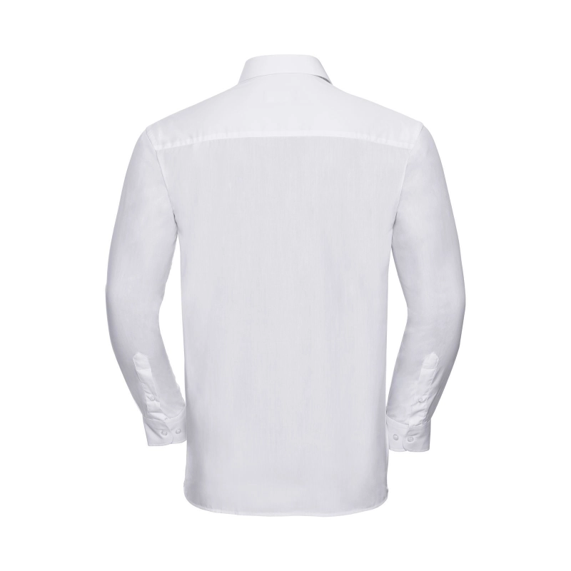 Men's Long Sleeve Pure Cotton Poplin Shirt
