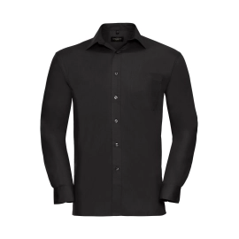 Men's Long Sleeve Pure Cotton Poplin Shirt