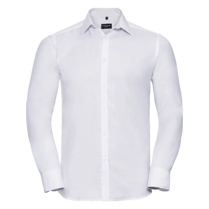 Chemise à Chevrons Cintréé Manches Longues Homme
