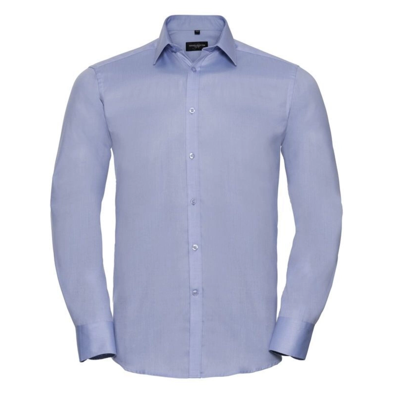 Chemise à Chevrons Cintréé Manches Longues Homme