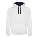Sweat avec capuche en contraste