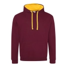 Sweat avec capuche en contraste