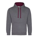 Sweat avec capuche en contraste