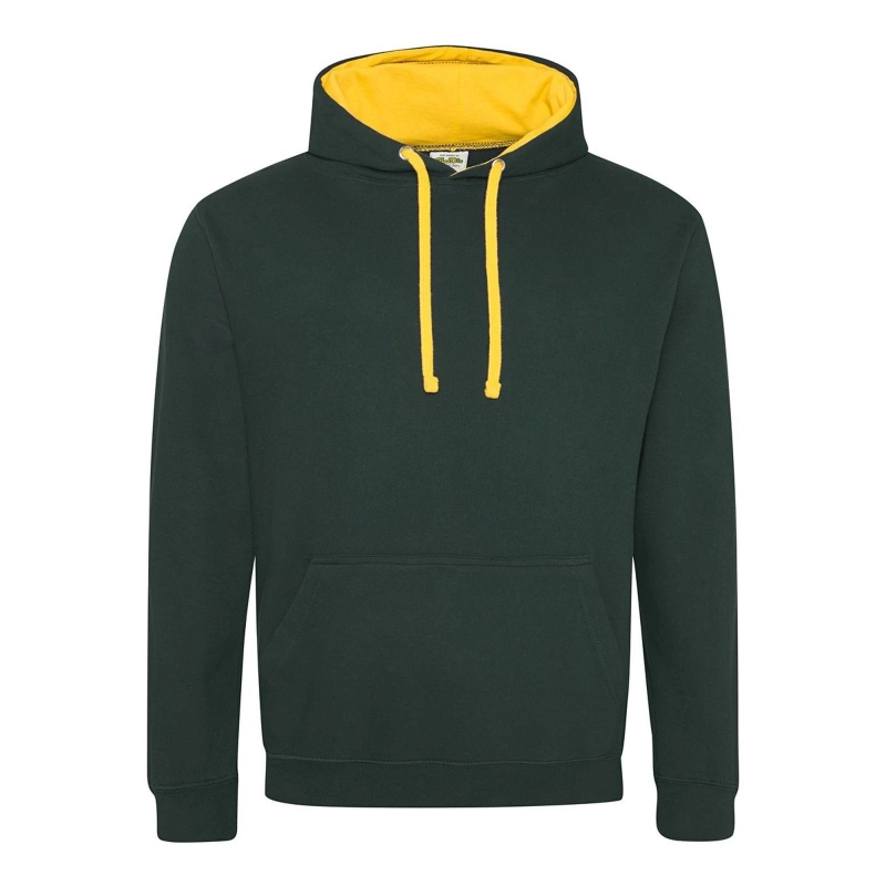Sweat avec capuche en contraste