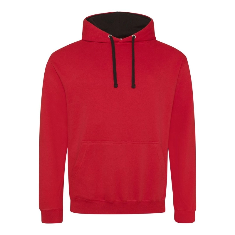 Sweat avec capuche en contraste