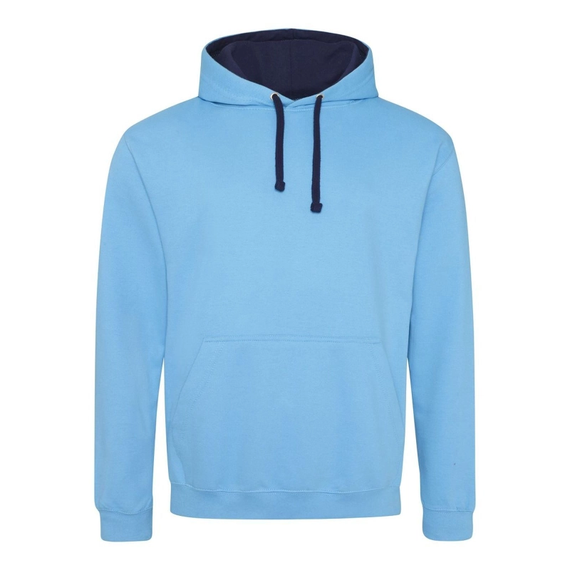 Sweat avec capuche en contraste
