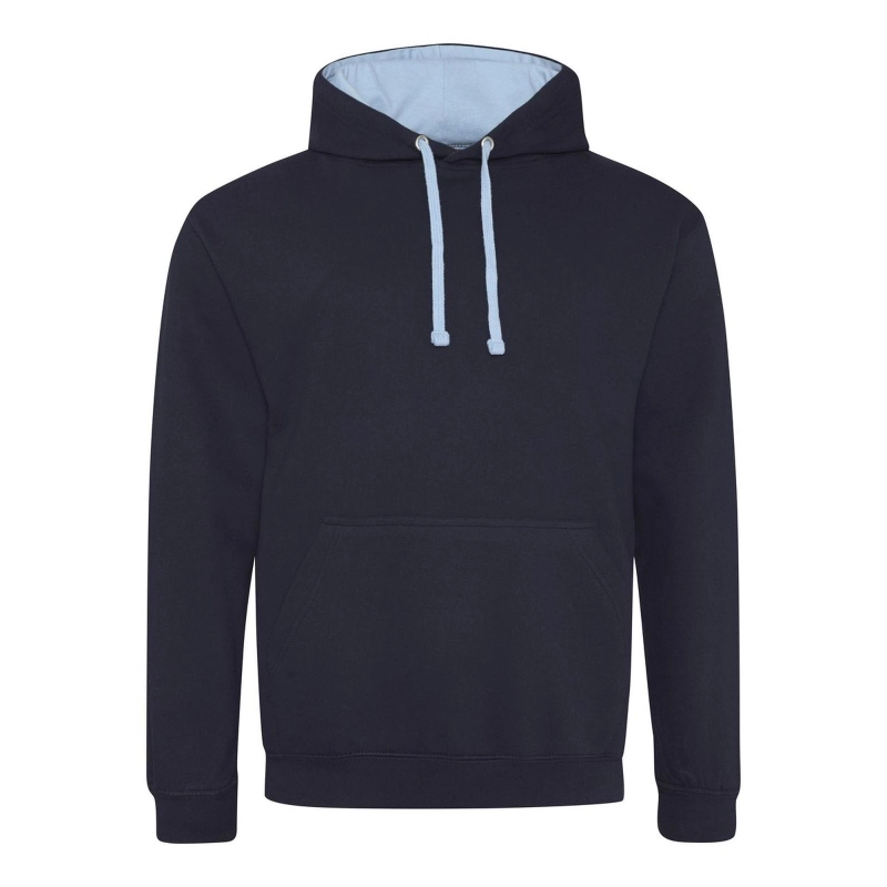 Sweat avec capuche en contraste