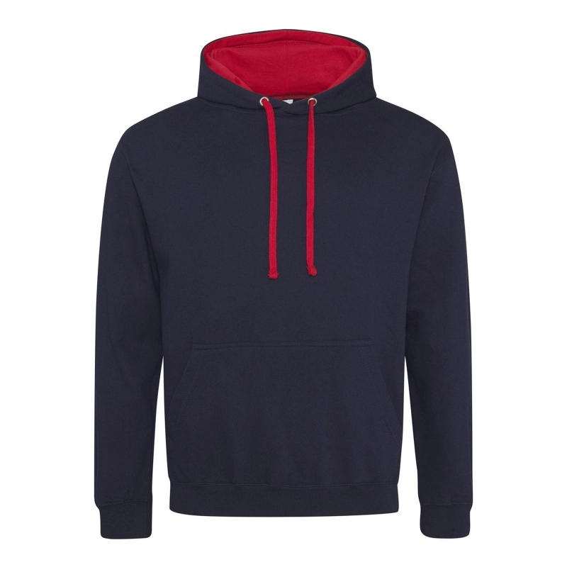 Sweat avec capuche en contraste