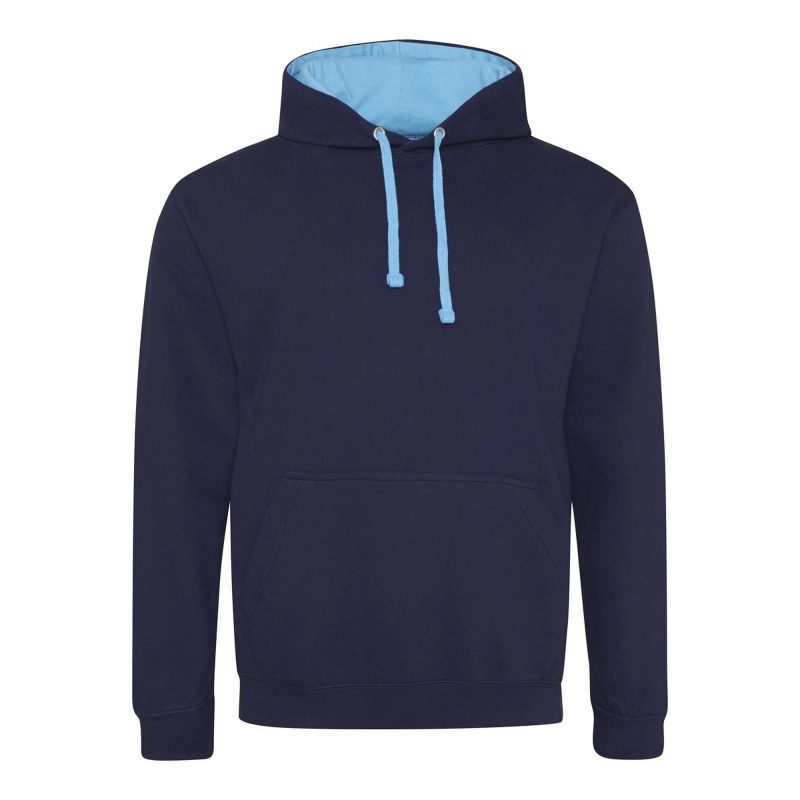 Sweat avec capuche en contraste