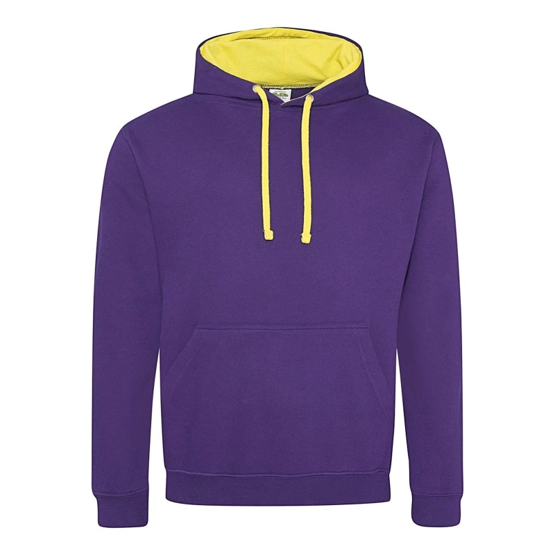 Sweat avec capuche en contraste