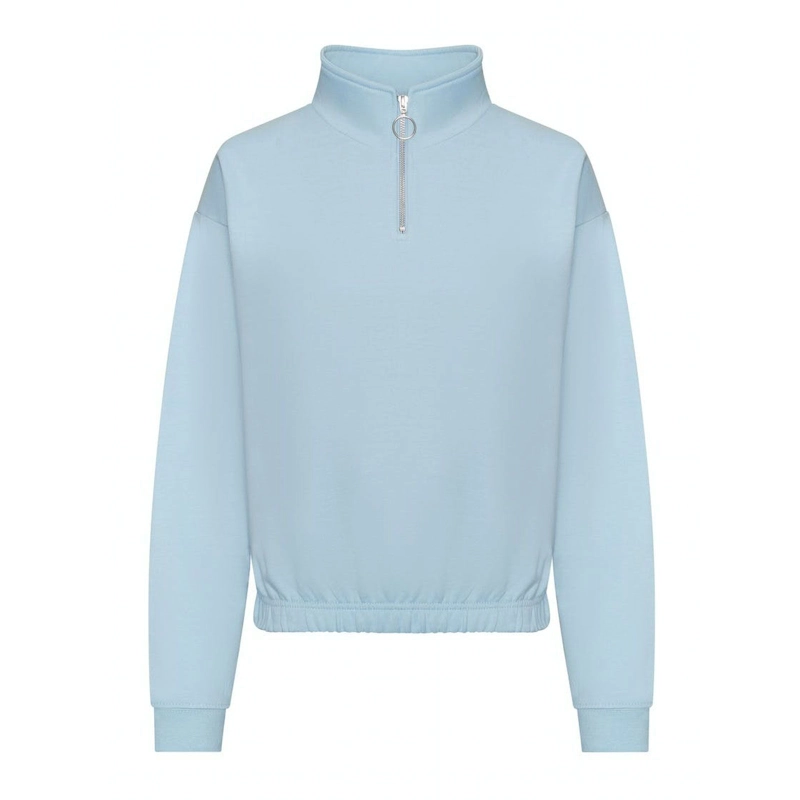 Sweat court Demi-Zippé pour Femmes