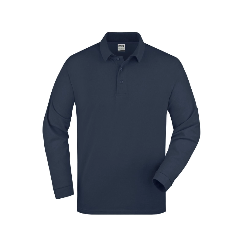 Polo Piqué manches longues homme