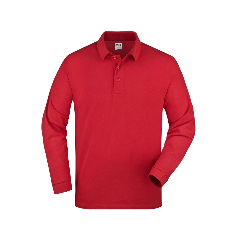 Polo Piqué manches longues homme