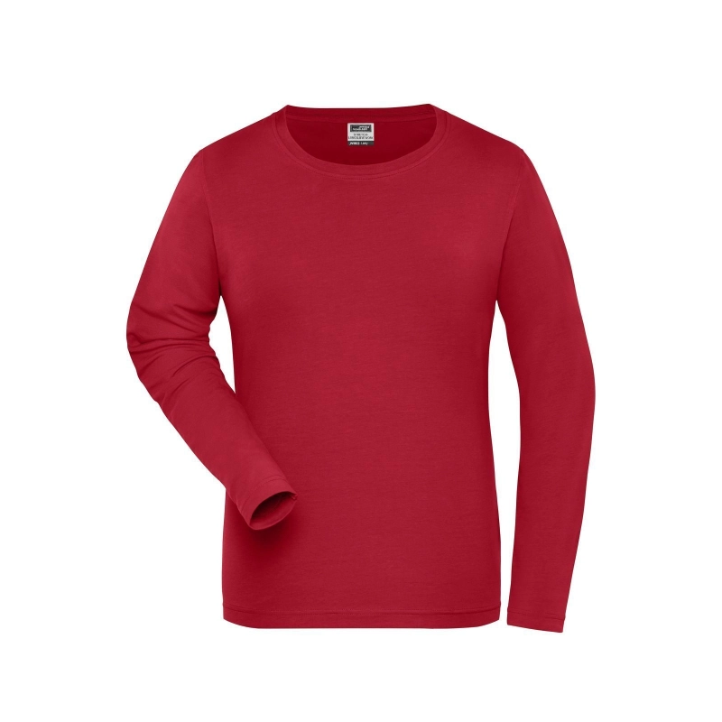 T-shirt de travail manches longues BIO Stretch femme